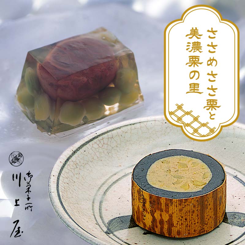 御菓子所川上屋 ささめささ栗・美濃栗の里6個詰合 羊羹 栗 栗きんとん 栗菓子 和菓子