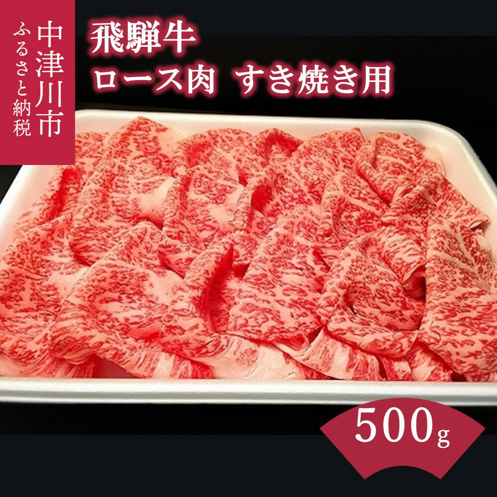 飛騨牛 【ふるさと納税】飛騨牛 すき焼き用 A5 ランク ロース 肉 500g【熊崎畜産】肉 牛肉 ブランド牛 A5等級 和牛 誕生日 記念日 お祝い パーティー バーベキュー キャンプ【おうちBBQ】お届け：入金確認から2週間以内に順次発送 岐阜県 中津川市 30-014