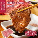 14位! 口コミ数「3件」評価「4」飛騨牛 焼肉 用 量が選べる (400g / 800g / 1.2kg) 赤身 バラ 詰め合わせ 冷凍【熊崎畜産】肉 国産 牛肉 高級 黒毛･･･ 