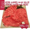 飛騨牛 【ふるさと納税】【数量限定】飛騨牛 A5 等級 すき焼き しゃぶしゃぶ 3種 盛り ロース もも 肩 各 300g 計 900g チルド 冷蔵 発送 黒毛和牛 国産 牛 肉 和牛 ブランド牛 高級 お取り寄せ グルメ お祝い 記念日 送料無料 岐阜県 中津川市 43-004