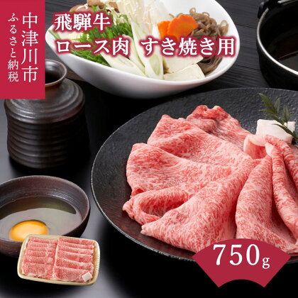 飛騨牛 ロース肉 すき焼き 用 750g 【上見屋】牛肉 和牛 国産 誕生日 記念日 お祝い 人気 お取り寄せ グルメ 冷凍 送料無料 岐阜県 中津川市 49-008