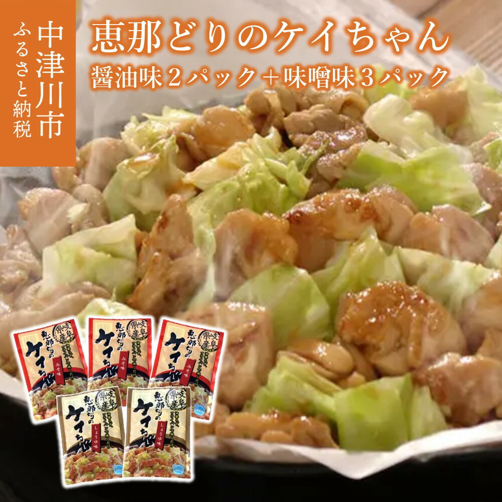 【ふるさと納税】恵那どり ケイちゃん 5パック セット 味噌 醤油 冷凍【トーノーデリカ】ヘルシー 肉 鶏肉 鳥肉 とりにく お取り寄せ 送料無料 えなどり 岐阜県 中津川市 9-017