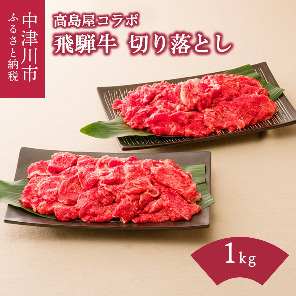 【ふるさと納税】飛騨牛 切り落とし 1kg モモ 肩 バラ 冷凍【株式会社 熊崎畜産 高島屋コラボ】肉 牛肉 和牛 ギフト 国産 すき焼き 焼肉 牛丼 炒め物 バーベキュー キャンプ アウトドア 人気 お取り寄せ グルメ 送料無料 岐阜県 中津川市 34-033