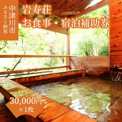 山×星×川の温泉宿 【岩寿荘】 お食事・宿泊補助券30,000円分（30,000円×1枚）112-006