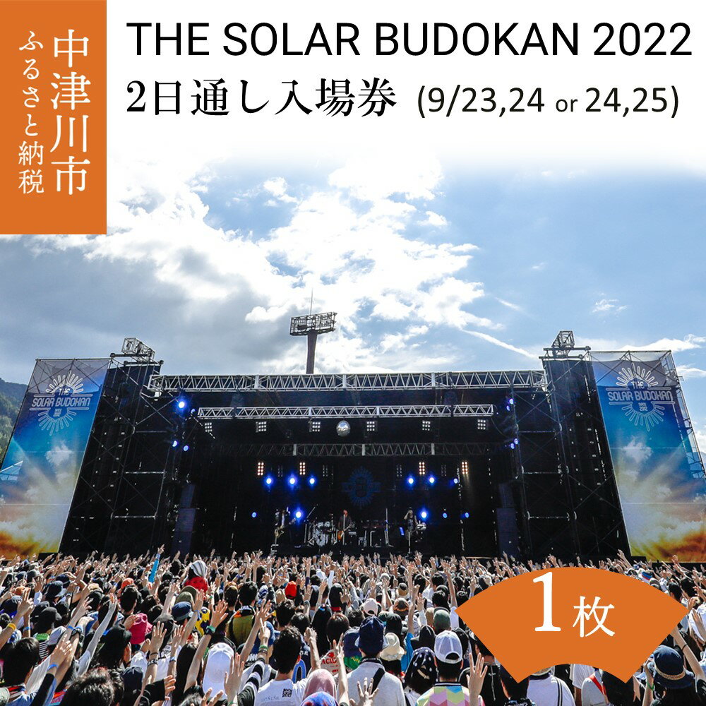 中津川ソーラー武道館2023 2日通し券　1枚