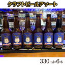 23位! 口コミ数「0件」評価「0」クラフトビールアソート6本セット　【 お酒 地ビール アルコール 家飲み バーベキュー BBQ 地産麦酒 無ろ過 非加熱 ホップ由来の香り ･･･ 