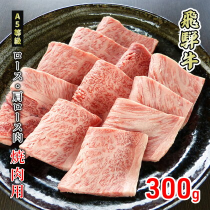 牛肉 飛騨牛 焼き肉 ロース 又は 肩ロース 300g 黒毛和牛 A5 美味しい お肉 牛 肉 和牛 焼肉 BBQ バーベキュー 【岐阜県美濃市】　【 ロース お肉 牛肉 すき焼き しゃぶしゃぶ ギフト 贈答 】