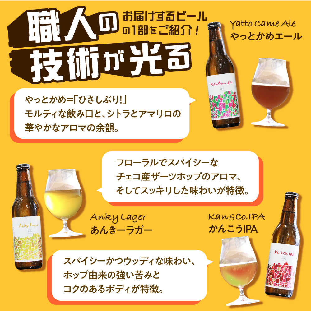 【ふるさと納税】クラフトビール 季節のおすすめ 3本 セット 瑞浪市 / カマドブリュワリー 飲み比べ 詰め合わせ 季節[AZBV001]