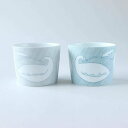 【ふるさと納税】【美濃焼】 カップ ペアセット <BIRDS' WORDS / UNITY> CHIHIRO CUP ブルー × グレー 瑞浪市 / FLYWA...