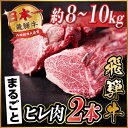 【ふるさと納税】飛騨牛 ヒレ2本(約8〜10kg)【シャトーブリアン&ヒレ】【配送不可地域:離島】【1518362】