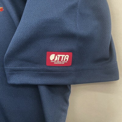 【ふるさと納税】JTTA公認　卓球ユニフォーム【男女兼用(ドライ):Mサイズ】フラワー　インディゴ【1518836】