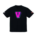 【ふるさと納税】JTTA公認 卓球ユニフォーム【男女兼用(ドライ):Lサイズ】アルファベット V ブラック【1566793】