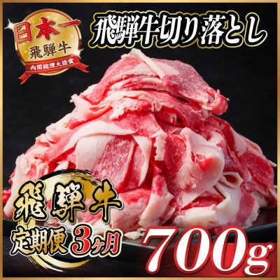 【ふるさと納税】【毎月定期便】飛騨牛 切り落とし 約700g【冷蔵便】全3回【配送不可地域:離島】【4055017】 【ふるさと納税】【毎月定期便】飛騨牛 切り落とし 約700g【冷蔵便】全3回【配送不可地域:離島】【4055017】