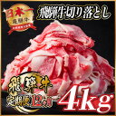 【ふるさと納税】【毎月定期便】飛騨牛 切り落とし 約4kg【冷蔵便】全12回【配送不可地域:離島】【4055096】
