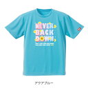 【ふるさと納税】JTTA公認 卓球ユニフォーム【男女兼用(ドライ):Lサイズ】ネバーバックダウンB アクアブルー【1658112】
