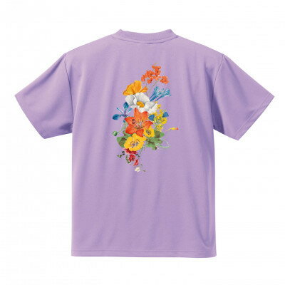 【ふるさと納税】JTTA公認　卓球ユニフォーム【男女兼用(ドライ):150サイズ】フラワー　ラベンダー【1667296】