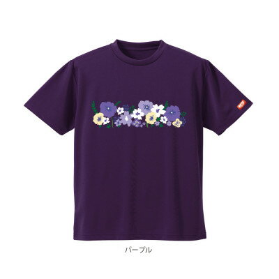 【ふるさと納税】JTTA公認　卓球ユニフォーム【男女兼用(ドライ):160サイズ】フラワー2　パープル【167..