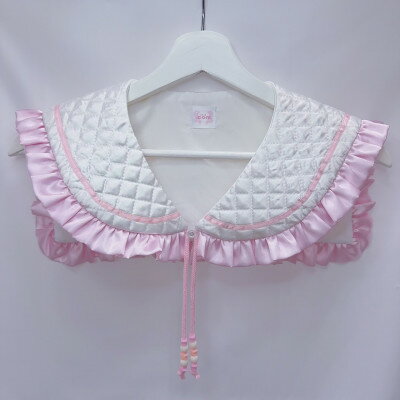 ぷくぷくセーラー付け襟 ピンク