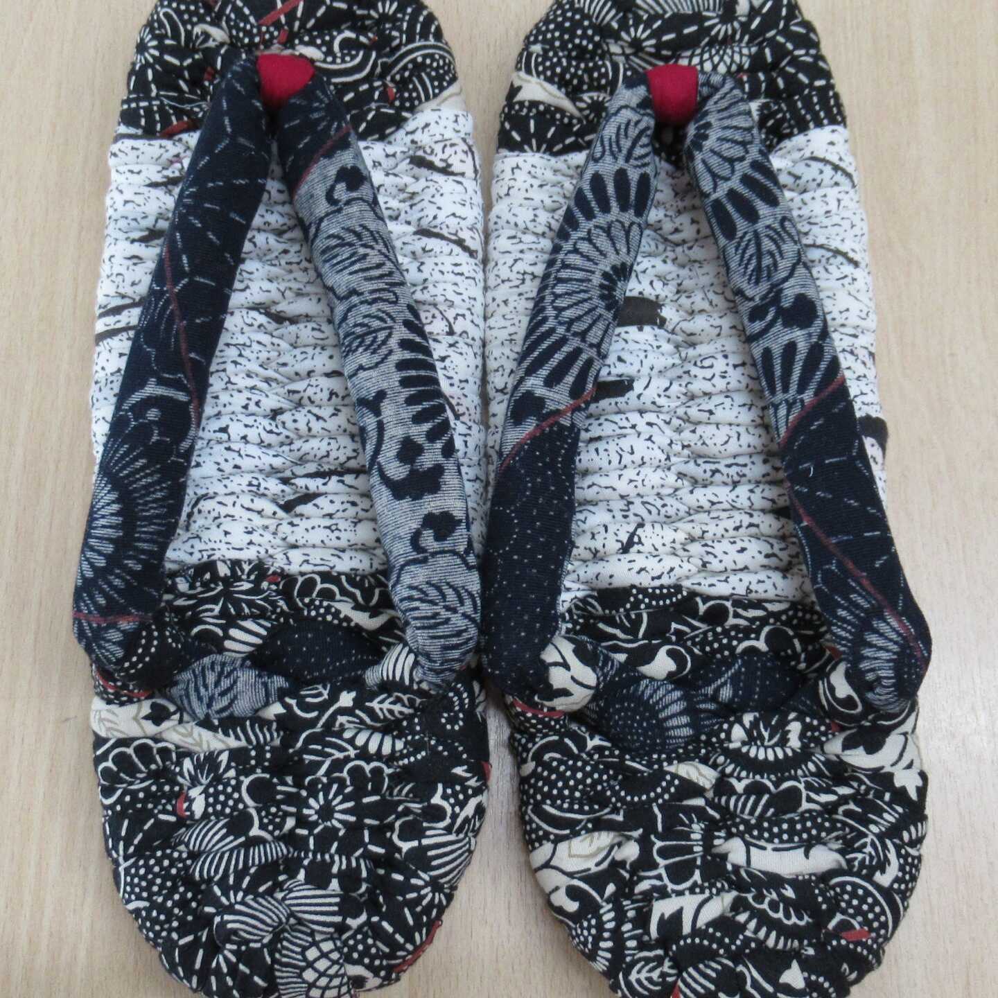 串原の布ぞうり 男性用 Mサイズ (23.5cm〜24.5cm) / ぞうり 草履 男用 履物 室内履き 恵那市 / マレットハウス[AUCU002]