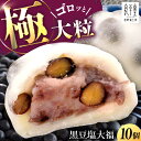 【ふるさと納税】黒豆塩大福 10個 / 和菓子 黒豆 大福 塩大福 豆大福 和菓子 スイーツ デザート おやつ お菓子 プレゼント お取り寄せ 直送 /恵那市/...