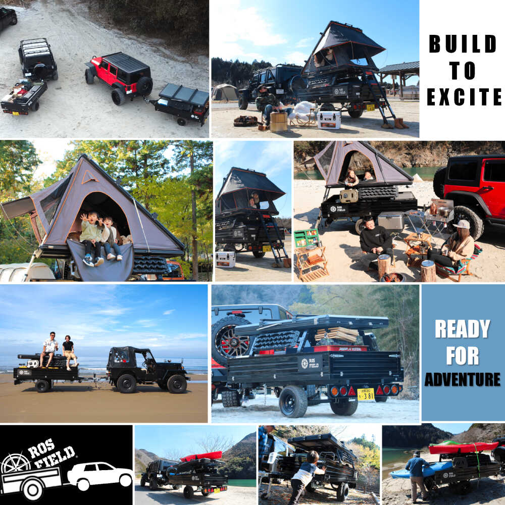 【ふるさと納税】ROS FIELD トレーラー BILLET / キャンプ カーゴトレーラー アウトドア トレーラー 車 アウトドア キャンピング ルーフテントお取り寄せ/恵那市/ROYAL STAGE[AUEB032]