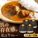 【ふるさと納税】-あふひ 贅の極み- 近江牛カレー レトルト 2人前×4個セット ビーフカレー レトルトカレー 保存食 恵那市 / テンポイント[AUEU019...