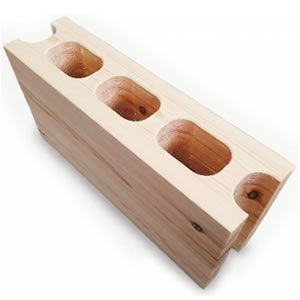 木製 ブロック ( レッドウッド 集成材 )| セブン工業 送料無料 M15S35