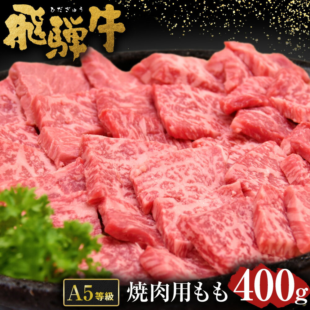 【ふるさと納税】飛騨牛 A5 等級 焼肉 用 400g（ モモ肉 ） | 肉のかた山 送料無料 M12S85のサムネイル