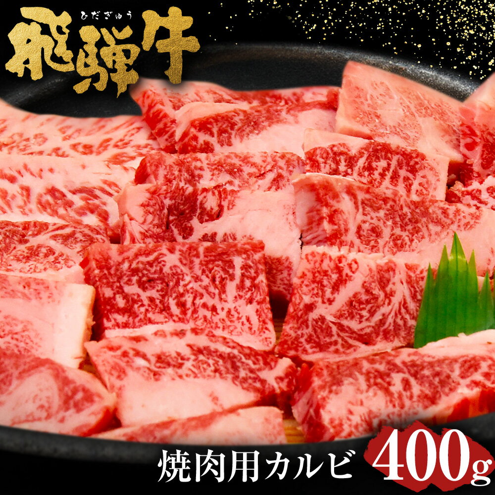 飛騨牛 カルビ 焼肉用 400g| 肉のかた山 送料無料 M16S31