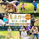 【ふるさと納税】 ここでしか味わえない! 米づくりリトリート体験【栽培期間中は農薬・肥料不使用】 お米付き 全4回田植えから稲刈り、餅つきまで 米づくり お米作り 体験 農業 米 お米 岐阜県 美濃加茂市 楽天スーパーSALE 9月開催