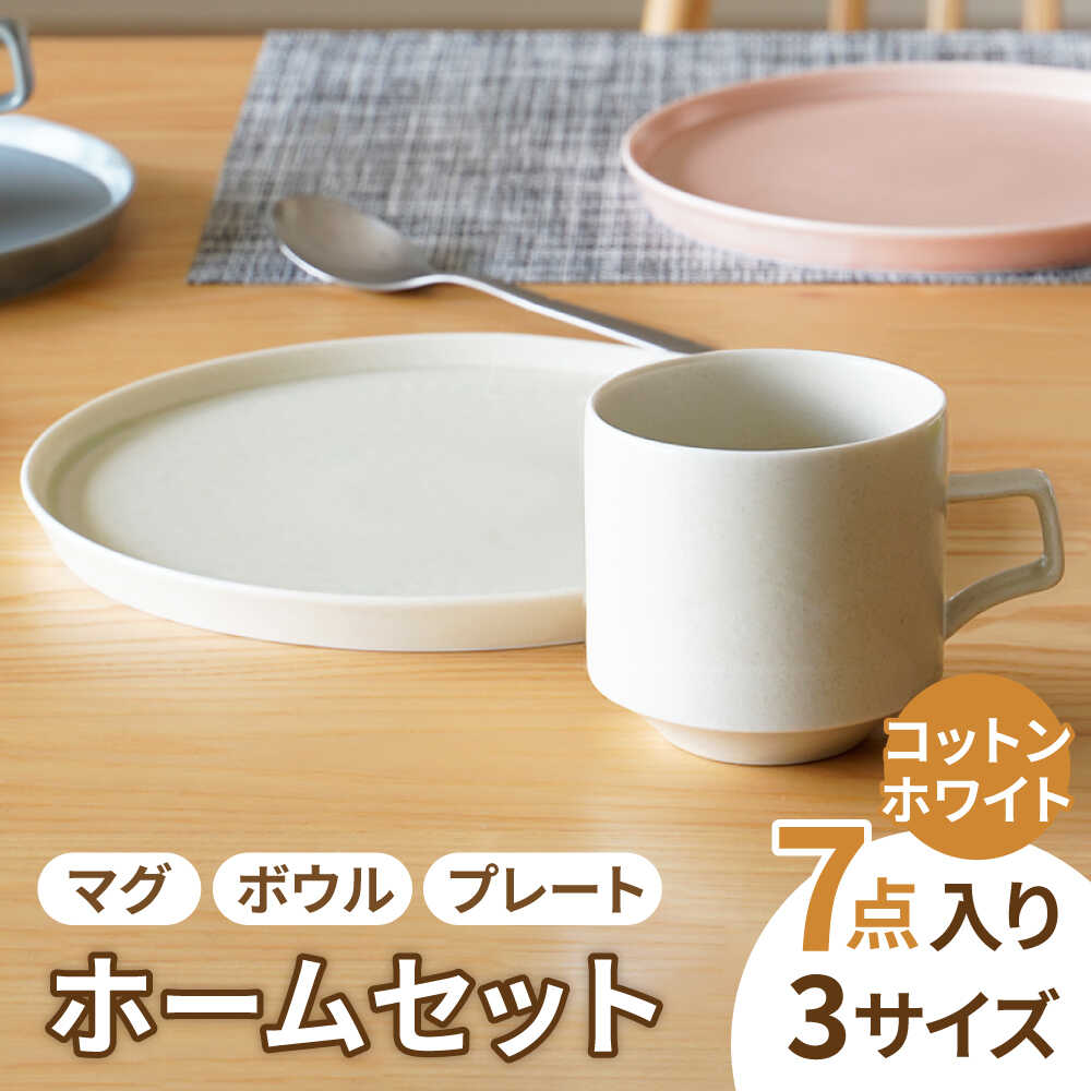 【美濃焼】MINO_works ホームセット (コットンホワイト)【大東亜窯業】食器 プレート ボウル [MAG014]