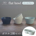 【ふるさと納税】【美濃焼】flat bowl ボウル 2個セット（ペールブルー）【KANEAKI SAKAI POTTERY】【TOKI MINOYAKI返礼品】≪土岐市≫ 食器 鉢 サラダボウル [MBC034]