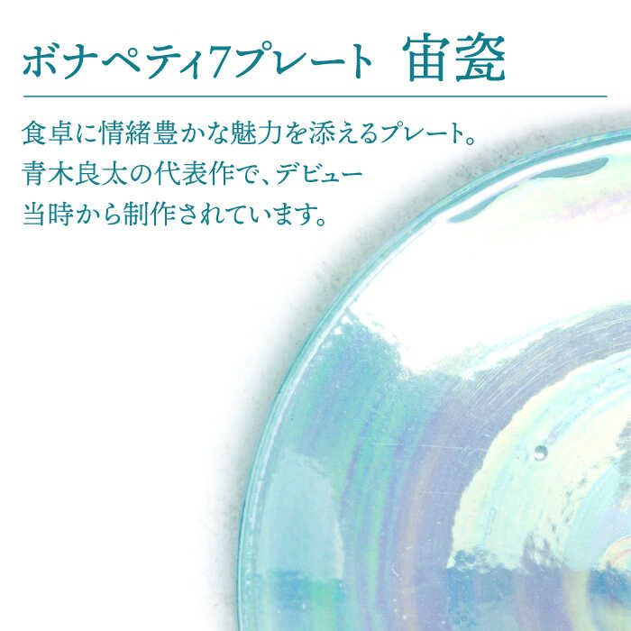 【ふるさと納税】【美濃焼】ボナペティ7プレート　宙瓷【RYOTA AOKI POTTERY/青木良太】陶芸家 皿 インテリア [MCH312]