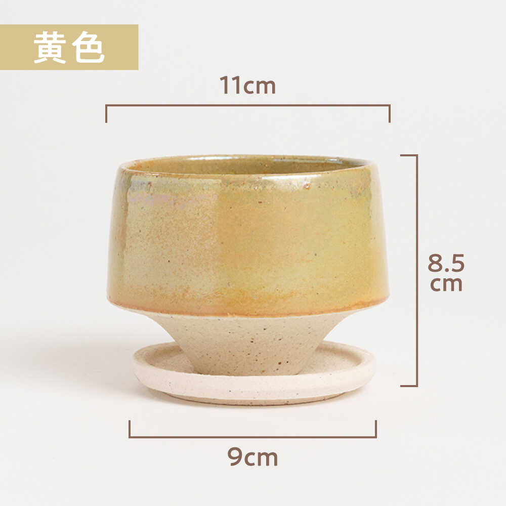 【ふるさと納税】【美濃焼】植木鉢 松帆 黄色、青、紫【BIJINTOUKI/美人窯】 植物 ...