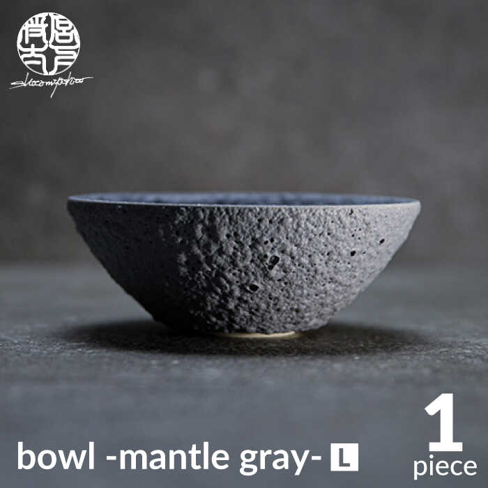 【ふるさと納税】【美濃焼】bowl -mantle gray- L【陶芸家 宮下将太】食器 鉢 ボウル MDL020