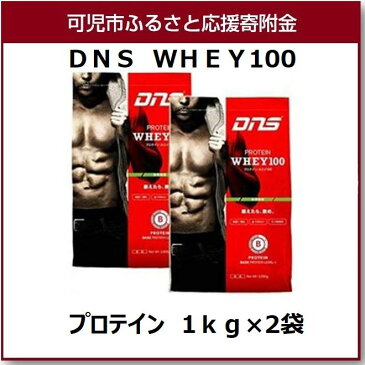 【ふるさと納税】DNS　WHEY100　プロテイン　1kg×2袋