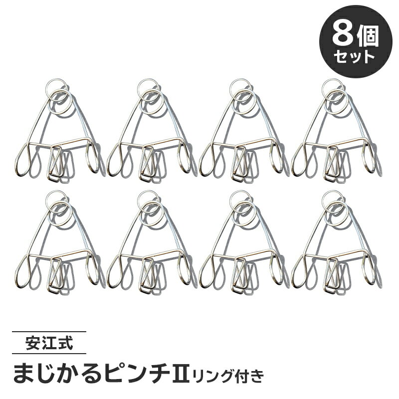 【ふるさと納税】まじかるピンチ2 リング付 8個セット 洗濯バサミ 便利グッズ ステンレス製 送料無料