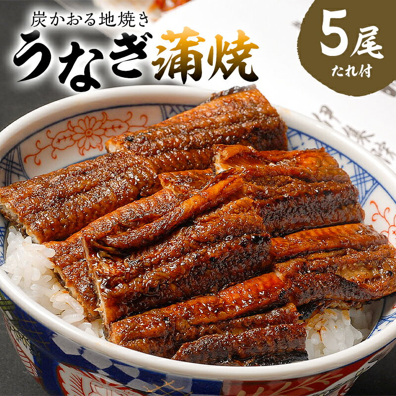 【ふるさと納税】うなぎ蒲焼 炭かおる地焼き 国産 たれ付 5尾 送料無料