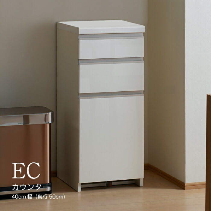 食器棚 カップボード 組立設置 ECA-400KRカウンター [No.553] ／ 家具 インテリア 岐阜県