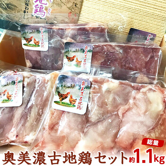 【ふるさと納税】奥美濃古地鶏セット計約1.1kg [No.0