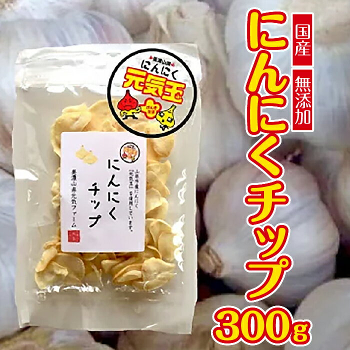 【ふるさと納税】にんにくチップ 国産 無添加 300g [No.671] ／ ニンニク 送料無料 岐阜県