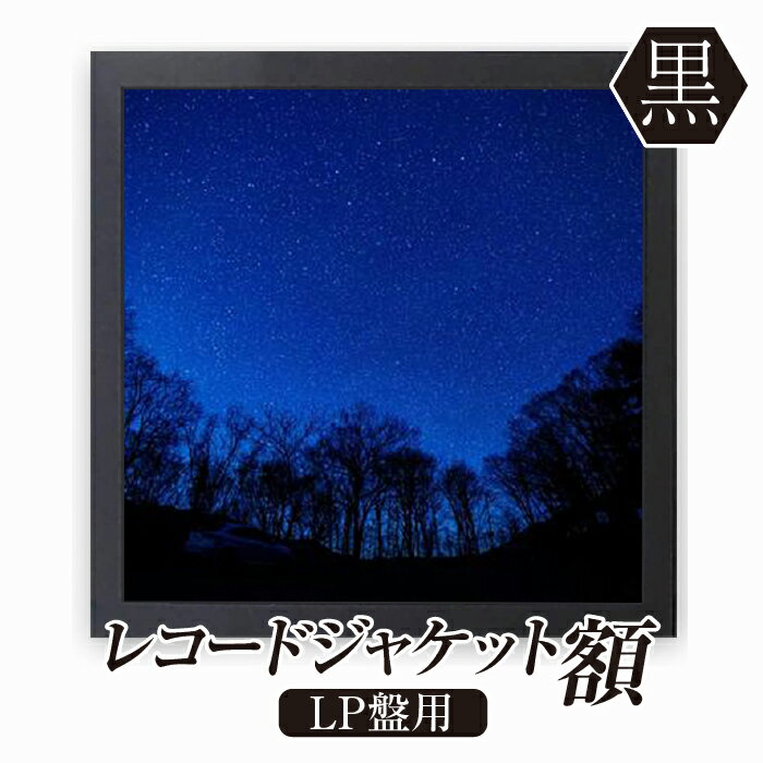 アート・美術品・骨董品・民芸品(額縁)人気ランク16位　口コミ数「0件」評価「0」「【ふるさと納税】レコードジャケット額 黒 LP盤用 UVカットペット板仕様 [No.704] ／ フレーム シンプル オシャレ 送料無料 岐阜県」