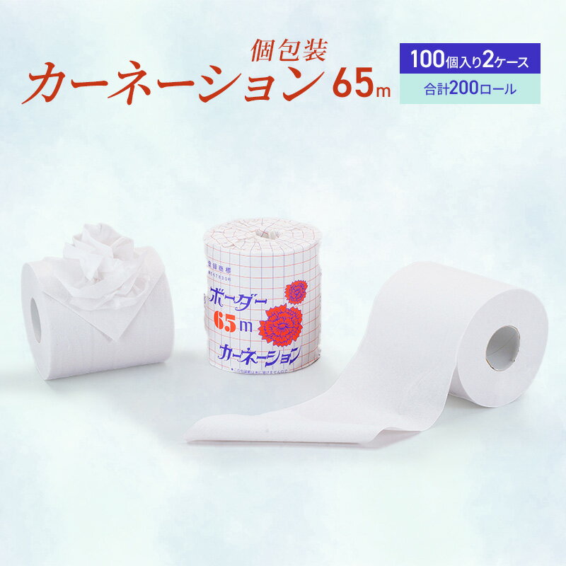 トイレットペーパー SEMカーネーションA 65m 200個 [雑貨 日用品 トイレットペーパー 200個]