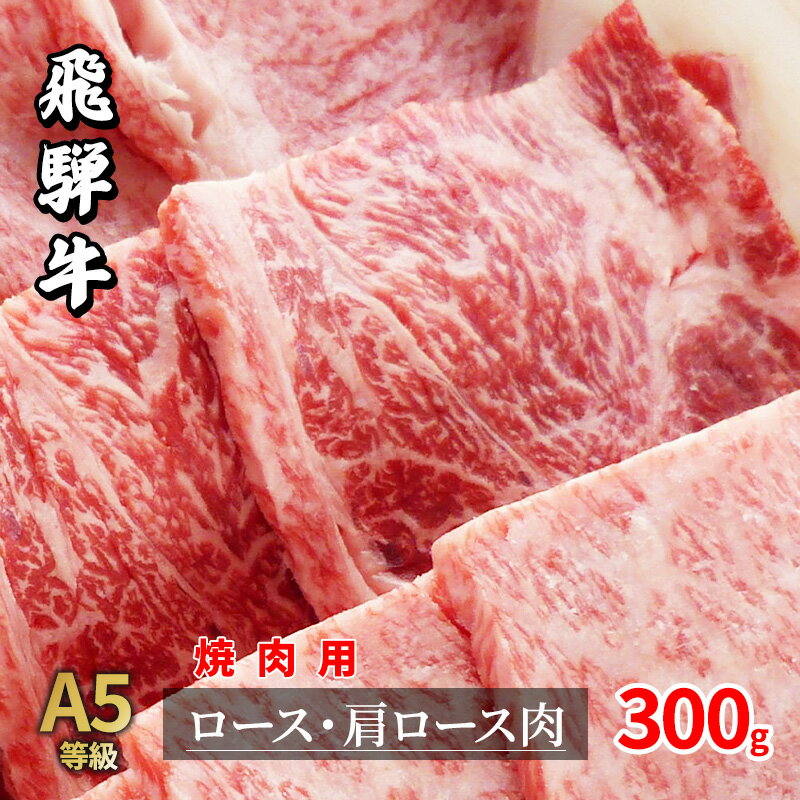 【ふるさと納税】牛肉 飛騨牛 焼き肉 セット ロース 又は 肩ロース 300g 黒毛和牛 A5 美味しい お肉 牛..