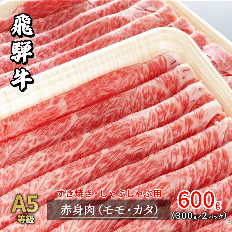 【ふるさと納税】牛肉 飛騨牛 すき焼き しゃぶしゃぶ セット 赤身 モモ 又は カタ 600g 黒毛和牛 A5 美味しい お肉 牛 肉 和牛 すき焼き肉 すきやき すき焼肉 しゃぶしゃぶ肉 【岐阜県瑞穂市】　【 瑞穂市 】