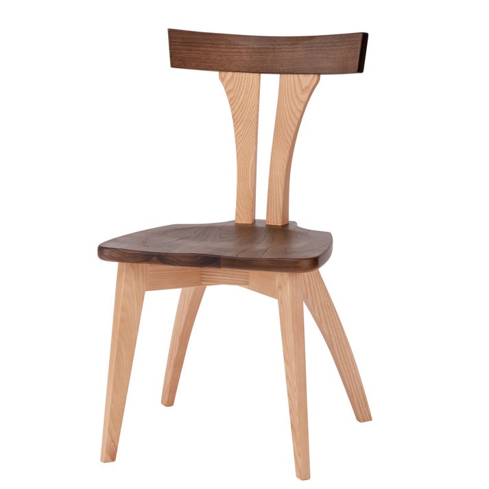 【ふるさと納税】ダイニングチェア 肘なし JSR-DC1221X オーク ウォールナット / しつらいシリーズ 椅子 1脚 いす イス ノンストップ塗装 和 モダン ノスタルジック 板座 木製 リビング ダイニング デザインチェア 北欧 おしゃれ 木製椅子 木製チェア 食卓椅子 飛騨市