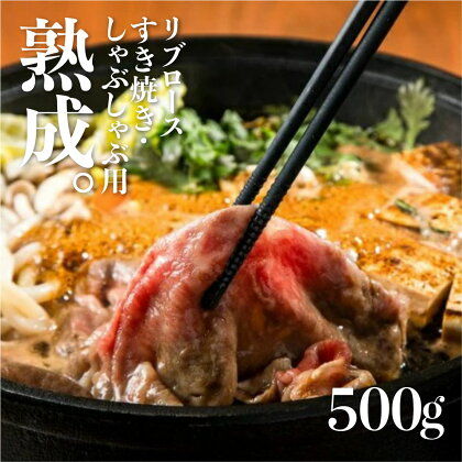 飛騨牛 リブロース すき焼き・しゃぶしゃぶ用 500g 牛肉 和牛 肉 熨斗掛け［E0019ch］40000円