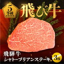 【ふるさと納税】《飛び牛》 飛騨牛 5等級 シャトーブリアンステーキ150g 3枚 計約 450g 飛騨市推奨特産品 古里精肉店謹製 ヒレ フィレ A5 a5 ...