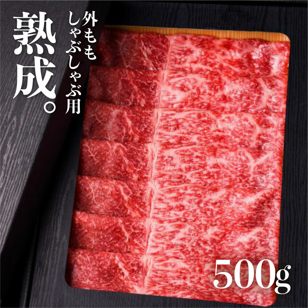 飛騨牛 熟成肉 外もも しゃぶしゃぶ 用 500g A4 A5 飛騨牛 飛騨の牧場で育った熟成飛騨牛『山勇牛』 牛肉 和牛 肉 熨斗掛け[E0017]40000円