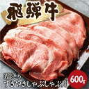 【ふるさと納税】飛騨牛　霜降り すきやきしゃぶしゃぶ 600g 牛肉 和牛 リブロース カタロース すき焼き しゃぶしゃぶ 贈り物 ギフト 飛騨市[Q1032]30000円 3万円